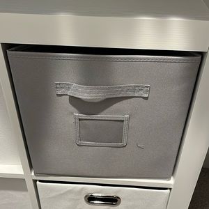 Grey storage cubes. 8 cubes